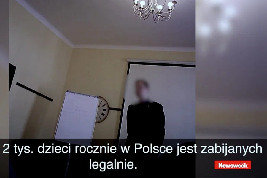 Tajne szkolenie przeciwników aborcji, na które weszła dziennikarka "Newsweeka".