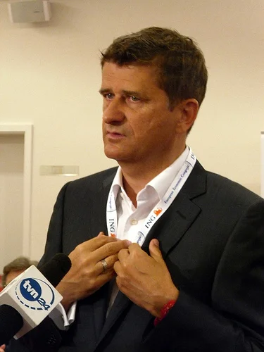 Janusz Palikot. Zdjęcie zrobione podczas trzeciego dnia III Europejskiego Kongresu Gospodarczego w Katowicach.