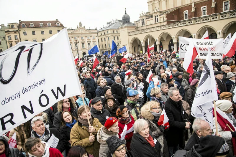 Ostatnie manifestacje w Krakowie.
