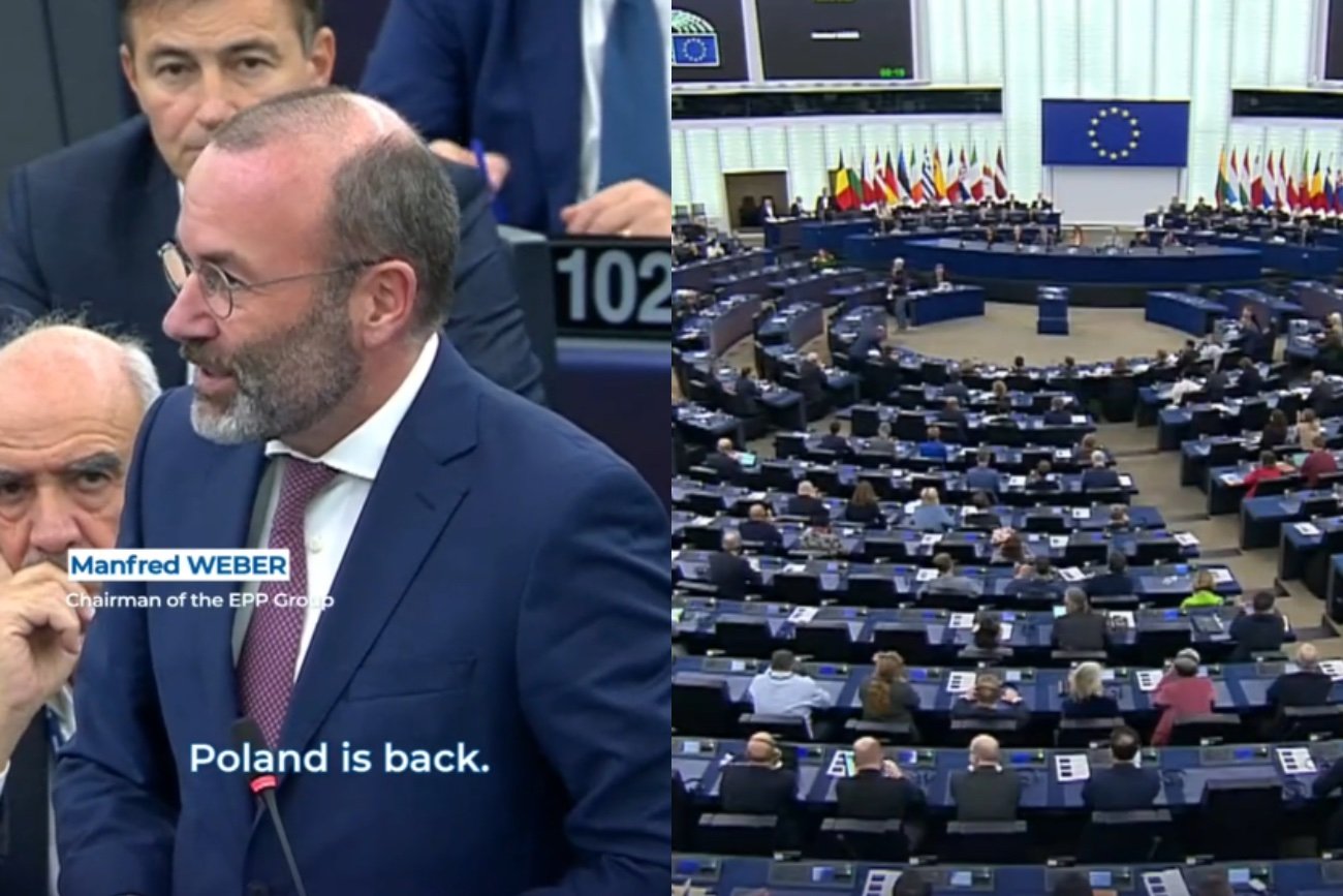 Manfred Weber zapowiedział w PE powrót Polski do europejskiej polityki