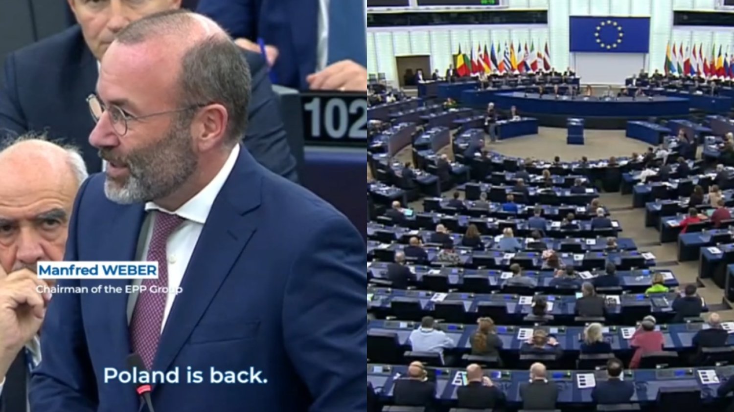 Manfred Weber zapowiedział w PE powrót Polski do europejskiej polityki