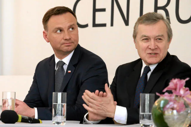 Andrzej Duda i profesor Piotr Gliński.