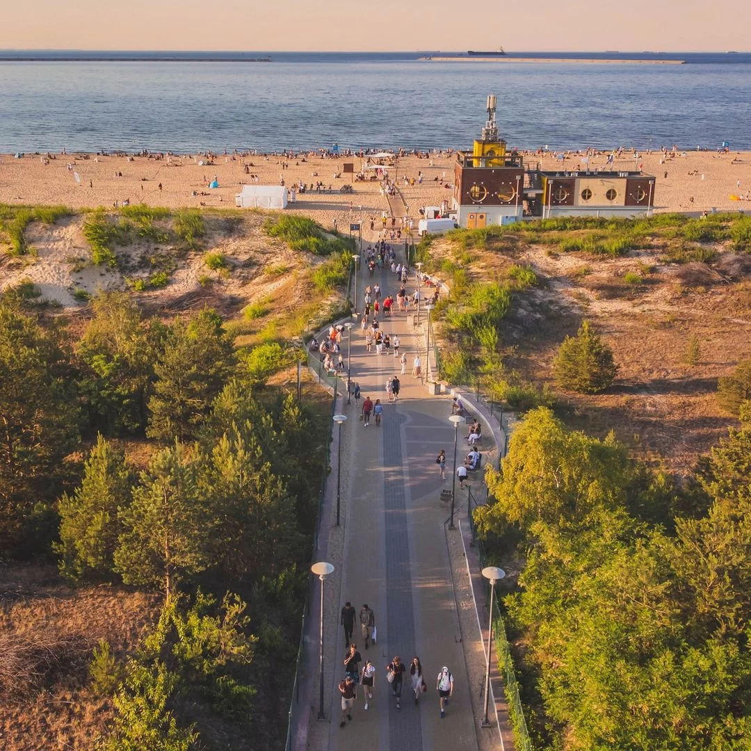 Plaża w Stogach.