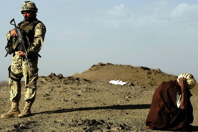 Polski żołnierz z bazy ISAF Wazi Kwah