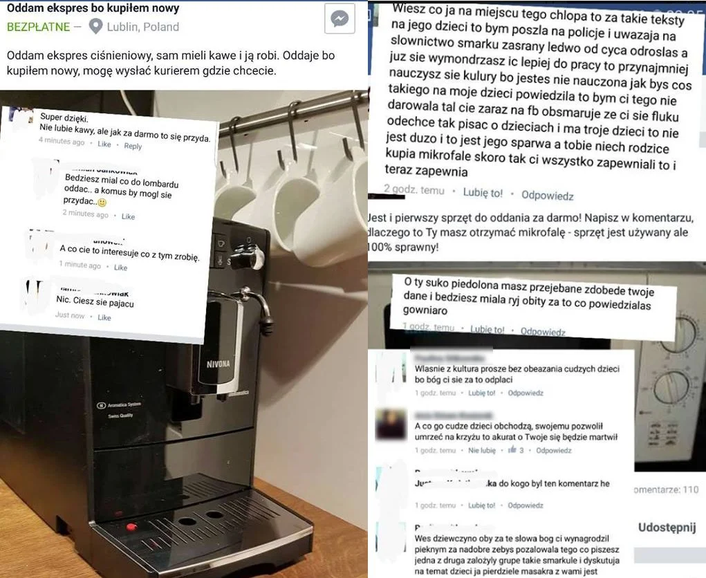 Wojna o ekspres do kawy.
