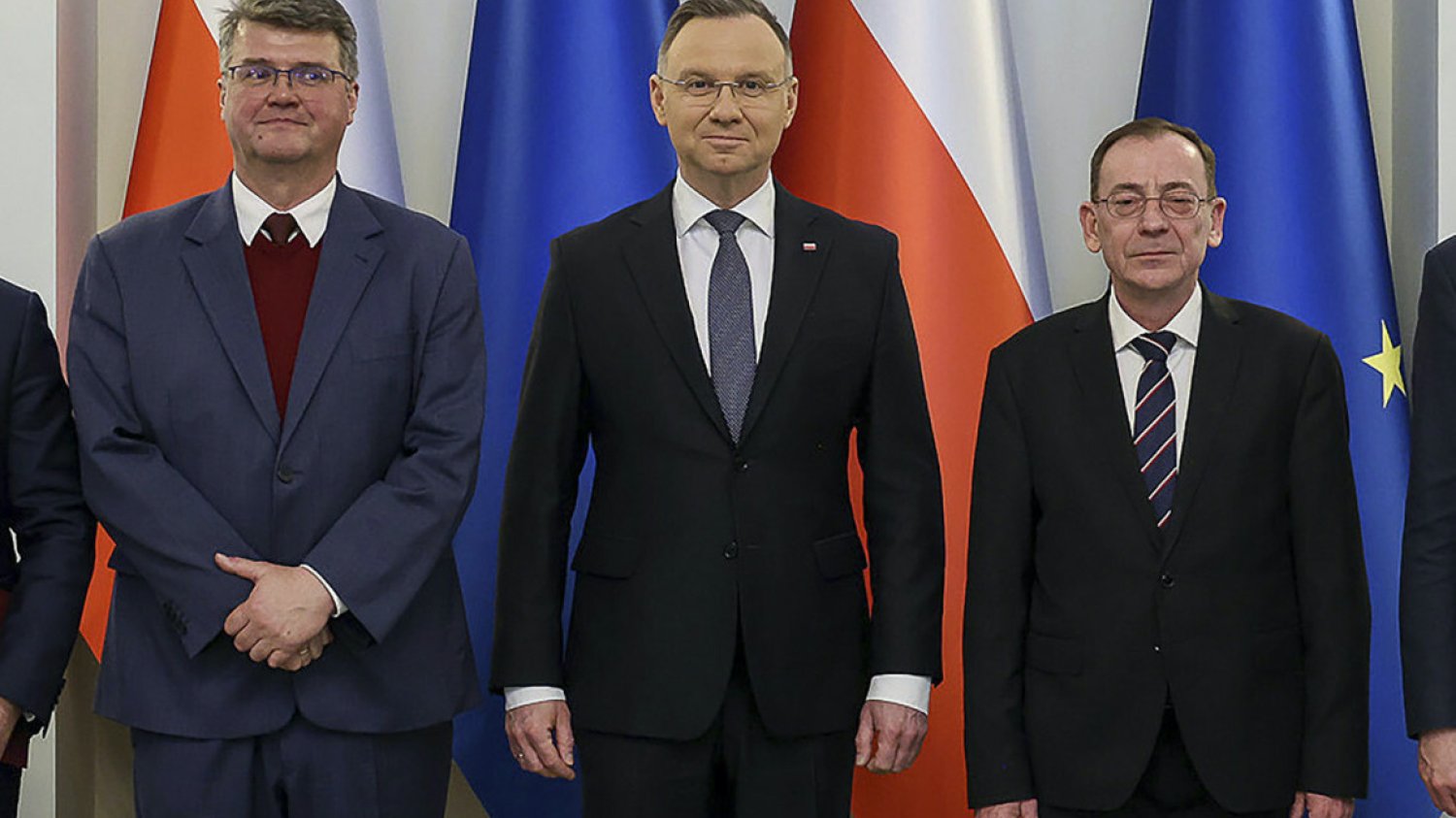 Od lewej: Maciej Wąsik, Andrzej Duda, Mariusz Kamiński. Od lewej: Maciej Wąsik, Andrzej Duda, Mariusz Kamiński.