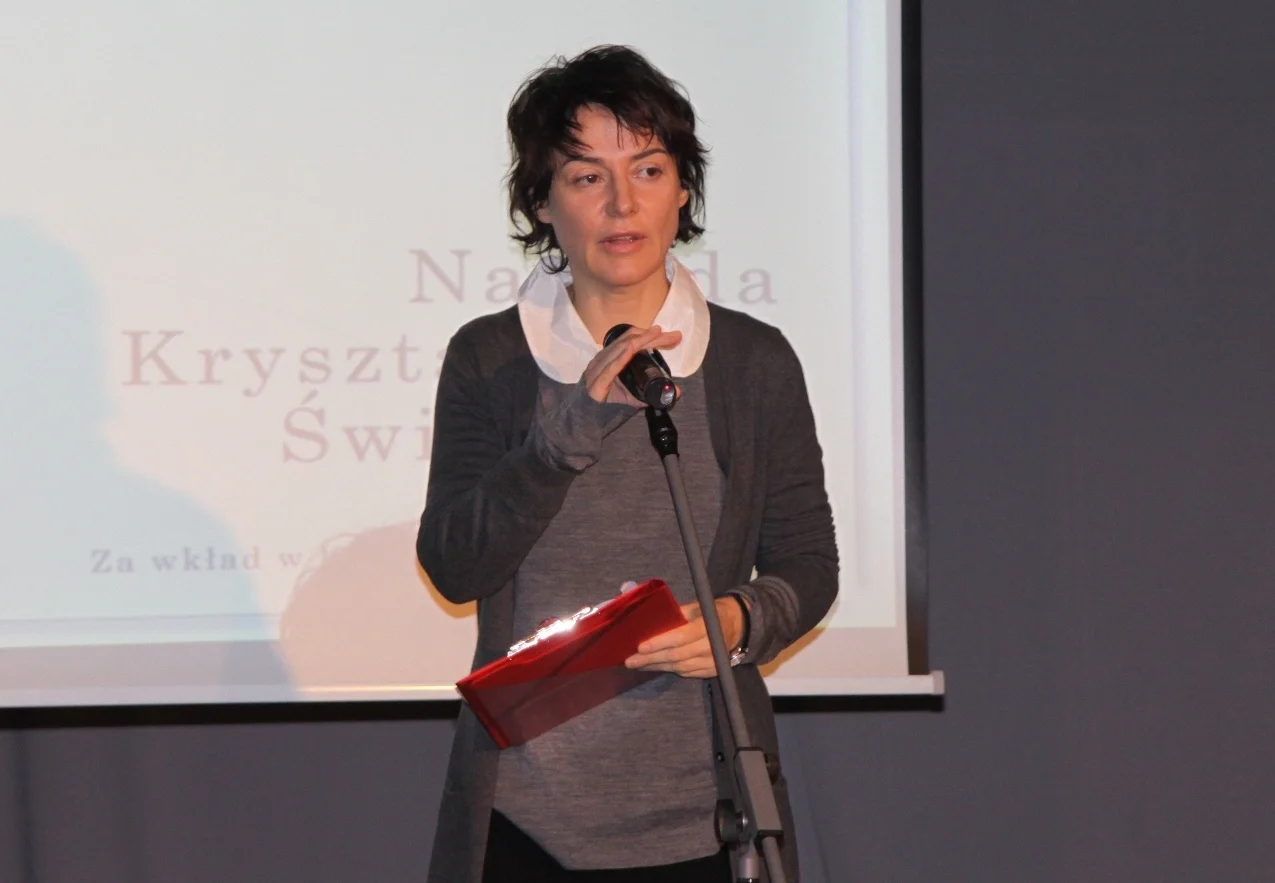 Kazimiera Szczuka prowadziła uroczystość wręczenia nagrody „Kryształowego Świecznika”