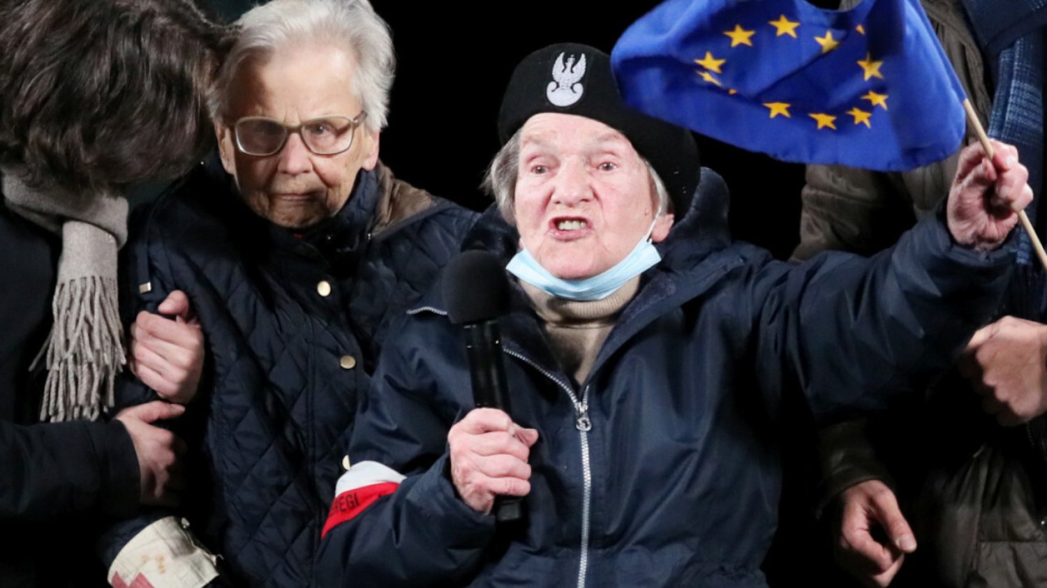 Traczyk-Stawska komentuje swój udział w prounijnej manifestacji.