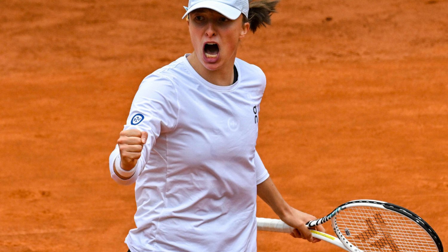 Iga Świątek podczas WTA 1000 w Rzymie