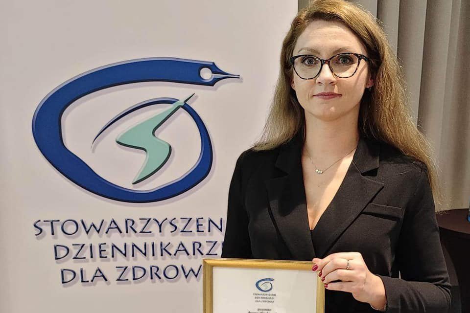 Nasza dziennikarka Beata Pieniążek-Osińska doceniona za teksty o zdrowiu.