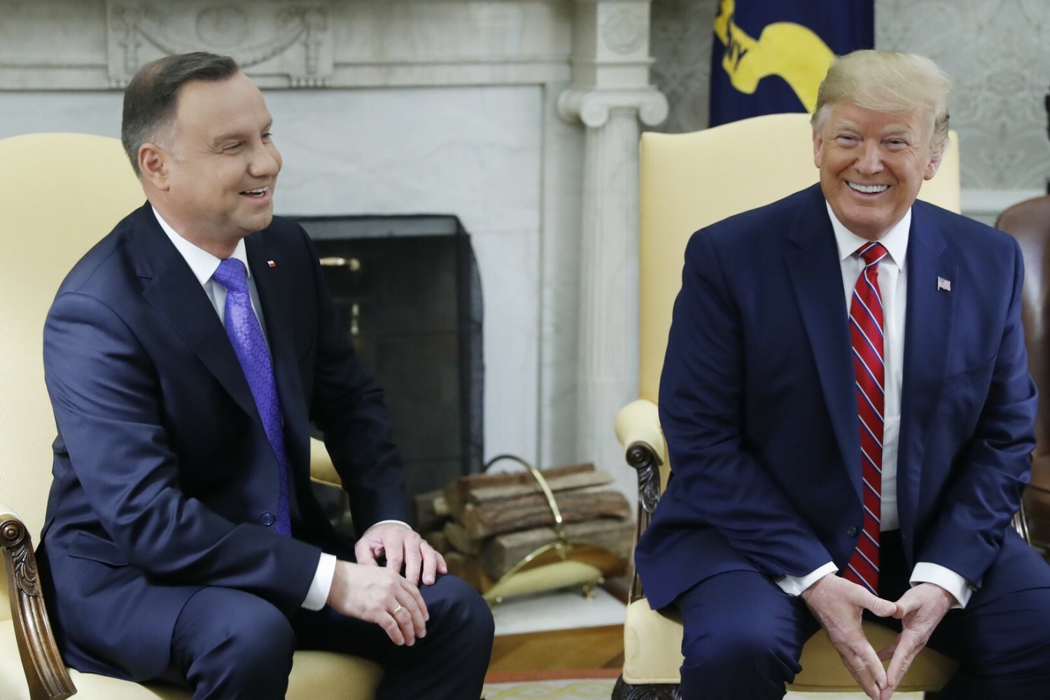 Duda mówił jak rzecznik Trumpa. "Znam prezydenta"