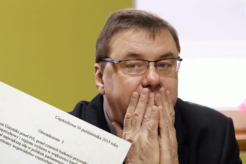 Szymon Giżyński dużo obiecał swoim wyborcom, teraz będzie się musiał tłumaczyć.