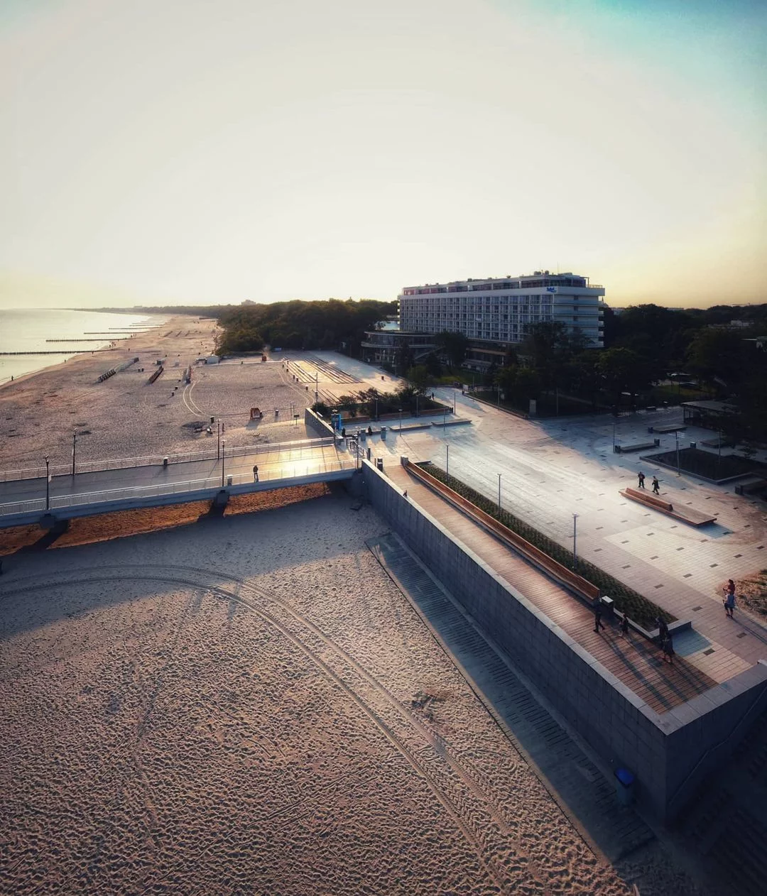 Plaża Centralna w Kołobrzegu.