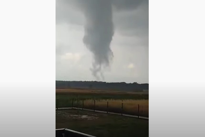 Lej kondensacyjny w okolicy Żor.