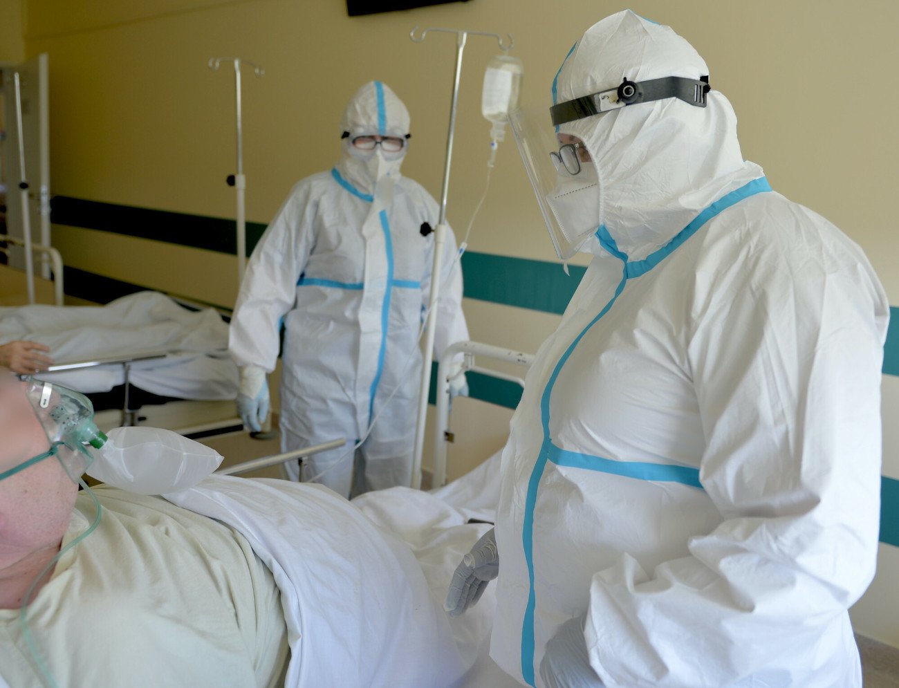 Oddział covidowy w szpitalu w Przemyślu.