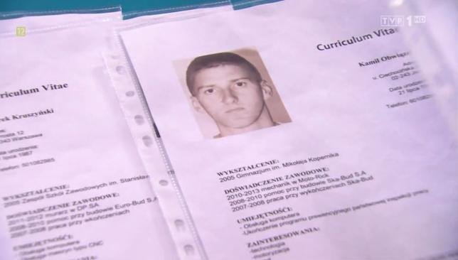 Zdjęcie zamachowca w serialu "Klan"