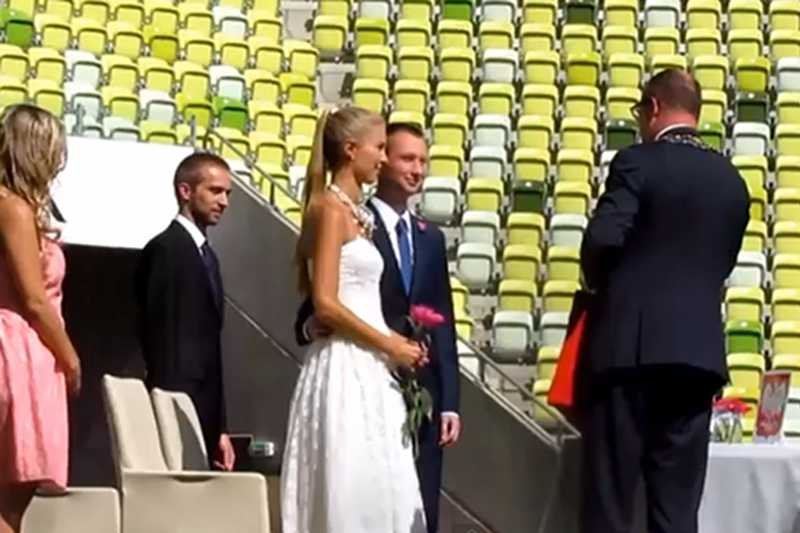 Pierwszy ślub na PGE Arenie