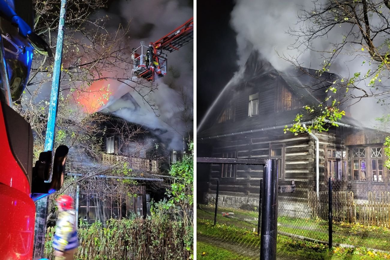 Pożar Domu Doktora w Zakopanem. Strażacy wrócili na miejsce