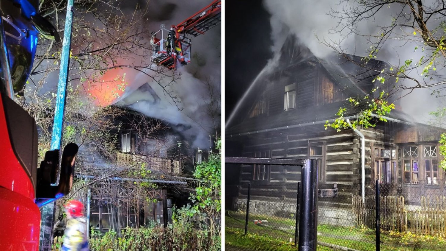 Pożar Domu Doktora w Zakopanem. Strażacy wrócili na miejsce