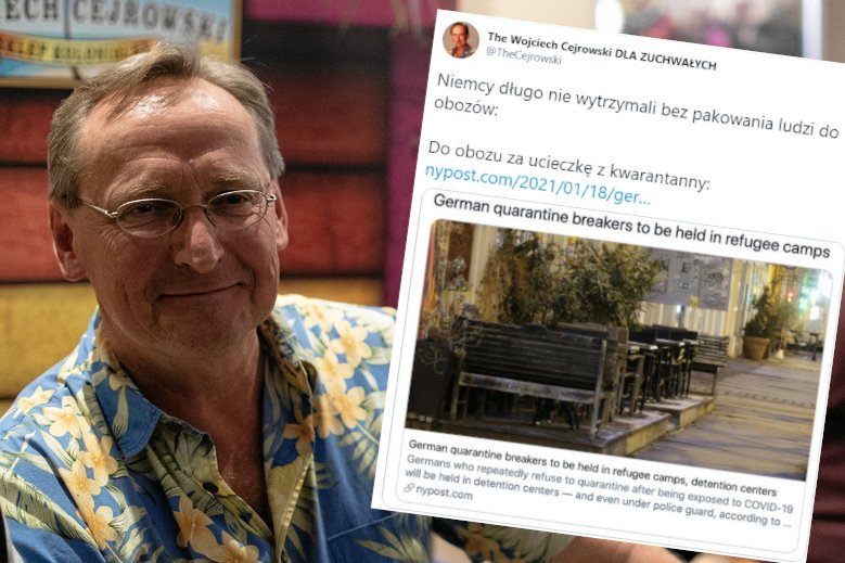 Wojciech Cejrowski skomentował plany Niemców ws. kwarantanny.