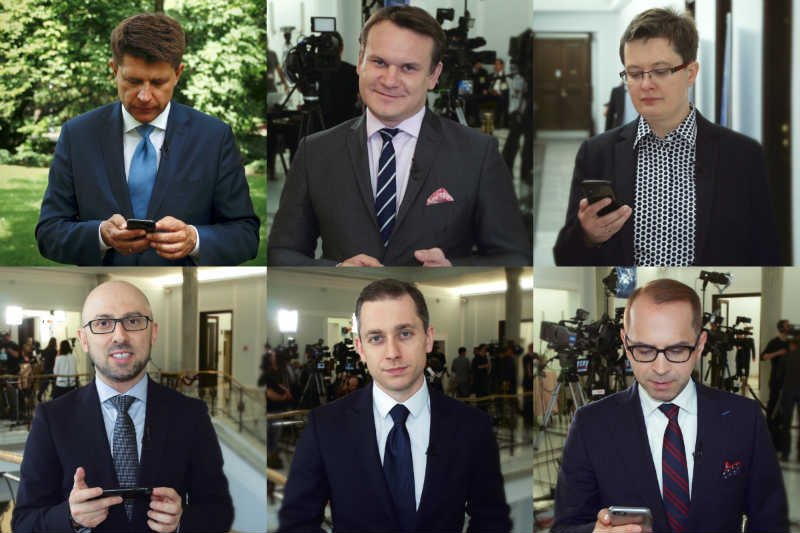 Politycy czytają hejty z Twittera.