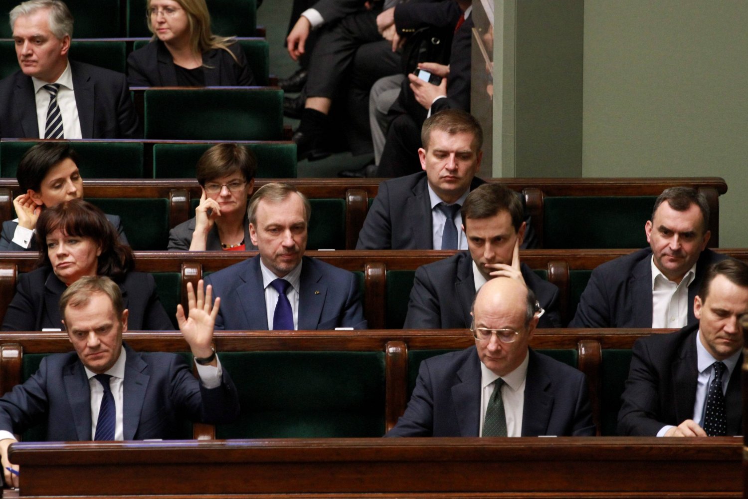 Premier Donald Tusk z ministrami