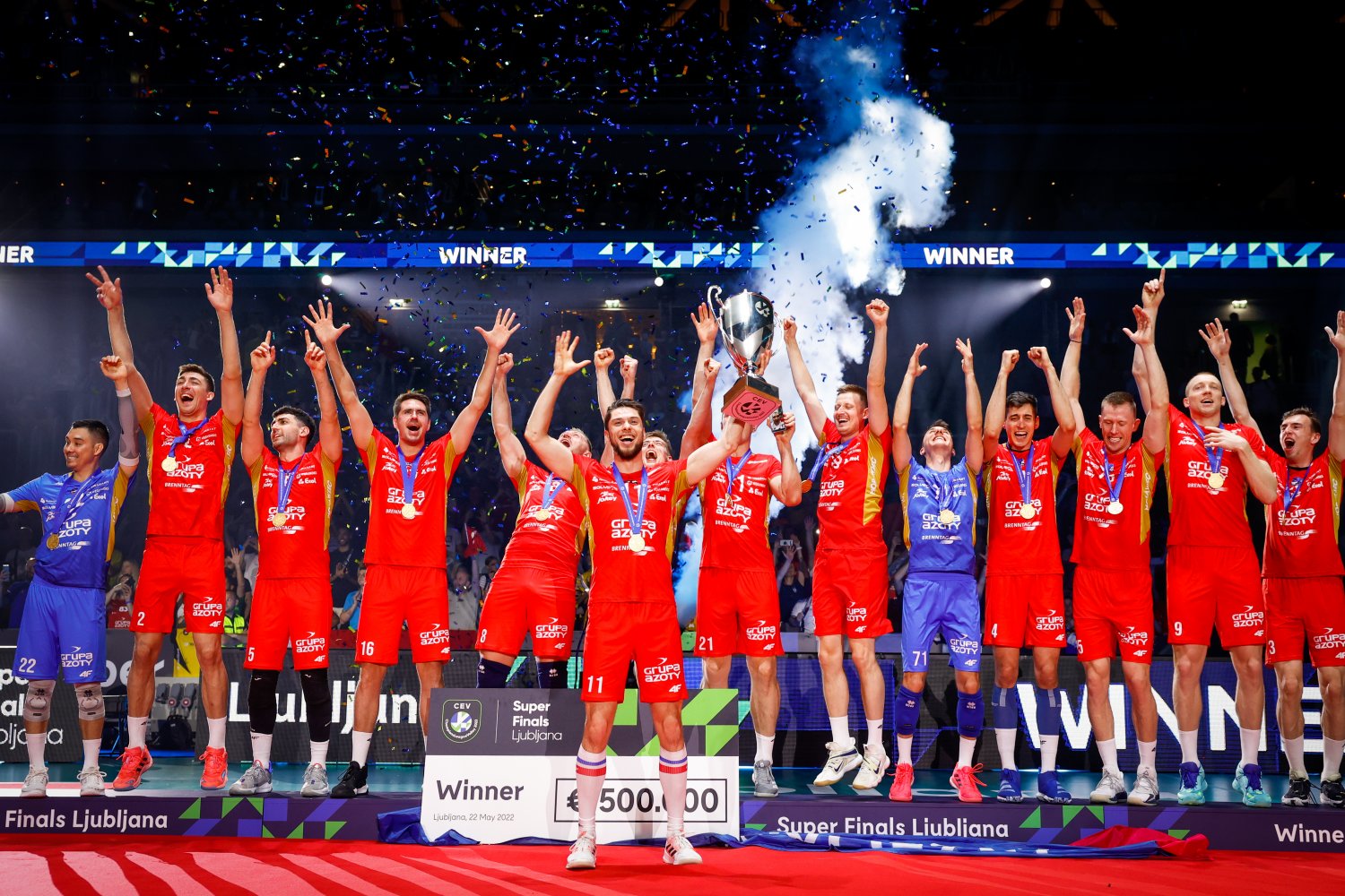 Siatkarze Grupy Azoty ZAKSA Kędzierzyn-Koźle w cuglach wygrali zmagania w Lidze Mistrzów