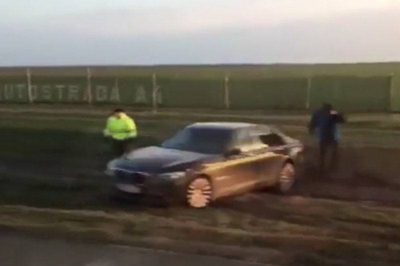 Wypadek prezydenta na autostradzie A4
