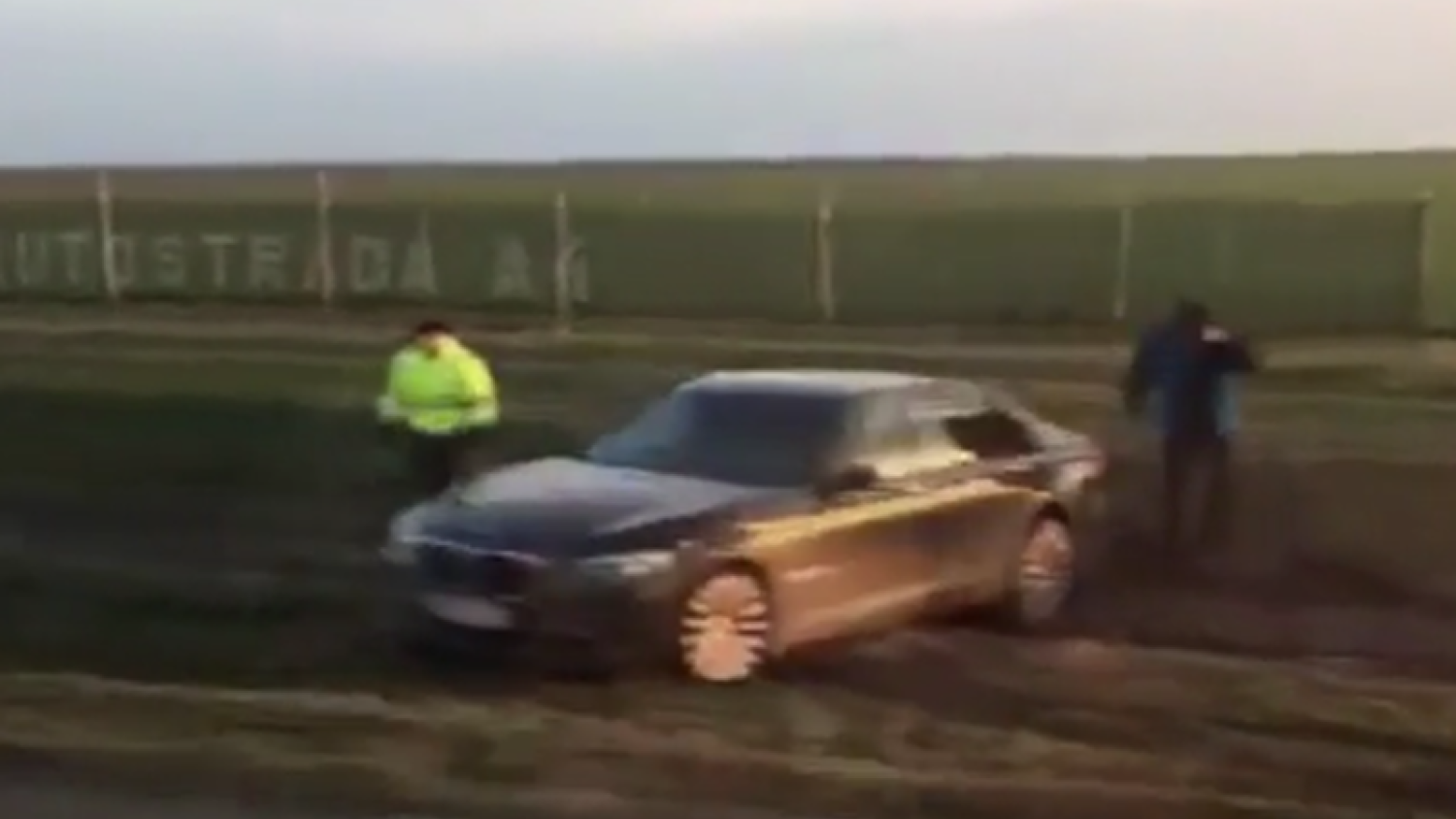 Wypadek prezydenta na autostradzie A4
