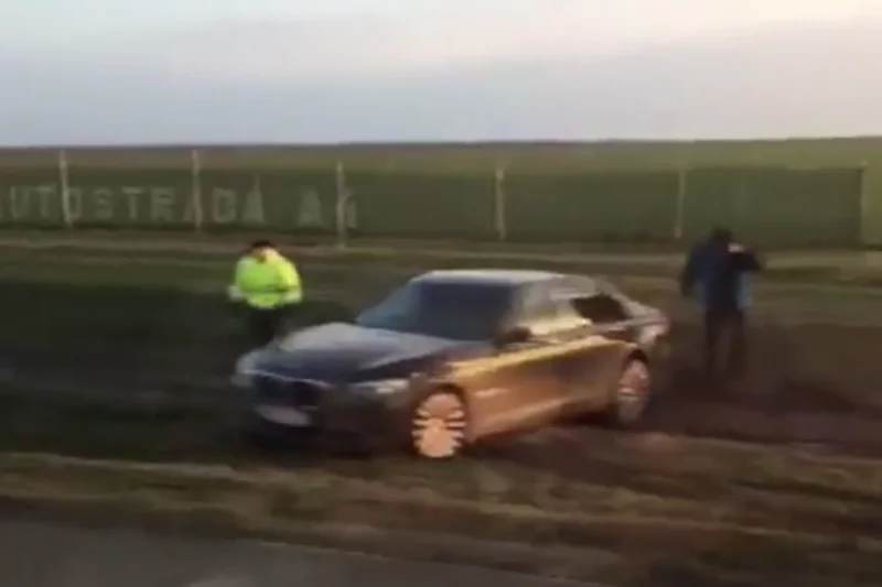 Wypadek prezydenta na autostradzie A4