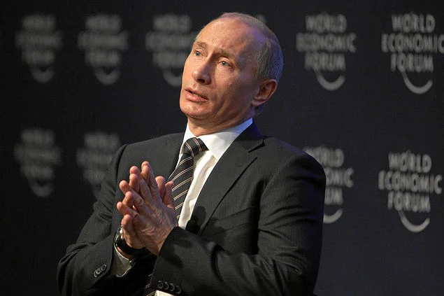 Władimir Putin na corocznej konferencji w Davos, 2009 r.