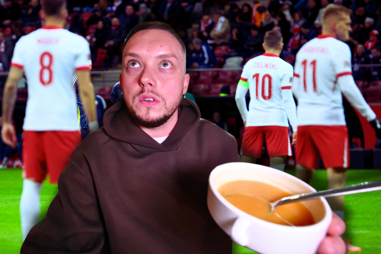 Książulo na mecz Polska-Szkocja kupił bilety VIP. Spróbował jedzenia na Stadionie Narodowym.