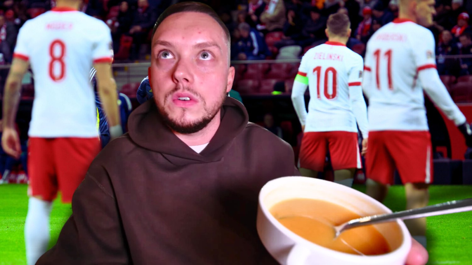 Książulo na mecz Polska-Szkocja kupił bilety VIP. Spróbował jedzenia na Stadionie Narodowym.