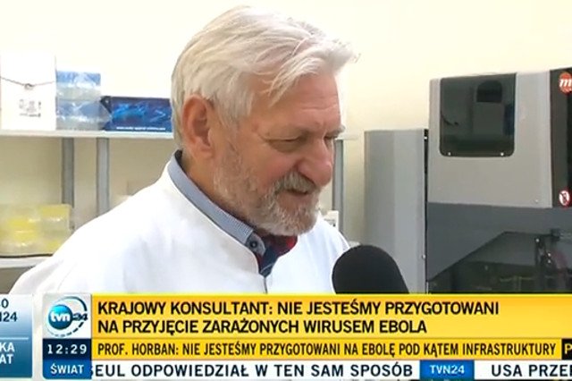 Prof. Andrzej Horban przekonuje, że Polska nie jest gotowa na pojawienie się eboli