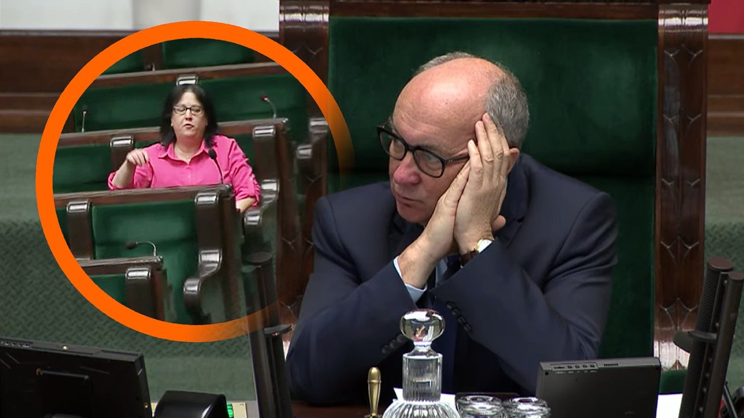 Włodzimierz Czarzasty i Anita Czerwińska. Awantura w Sejmie