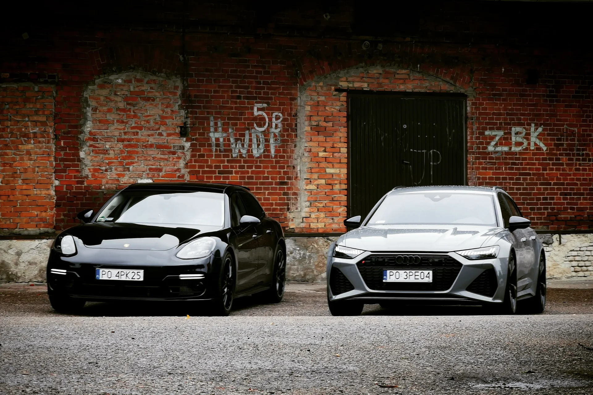 Audi RS6 i Porsche Panamera S e-Hybrid Sport Turismo. Audi RS6 i Porsche Panamera S e-Hybrid Sport Turismo.