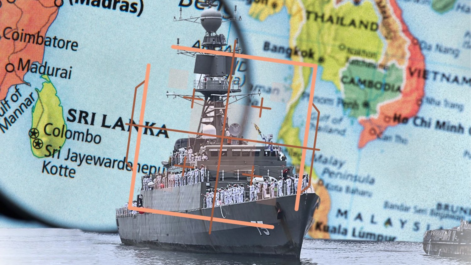 IRIS Dena trafiony niedaleko Sri Lanki.