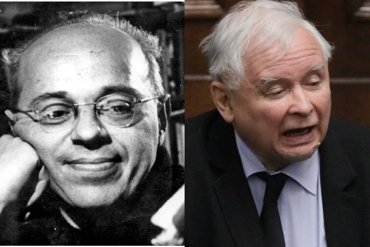 Stanisław Lem i Jarosław Kaczyński.