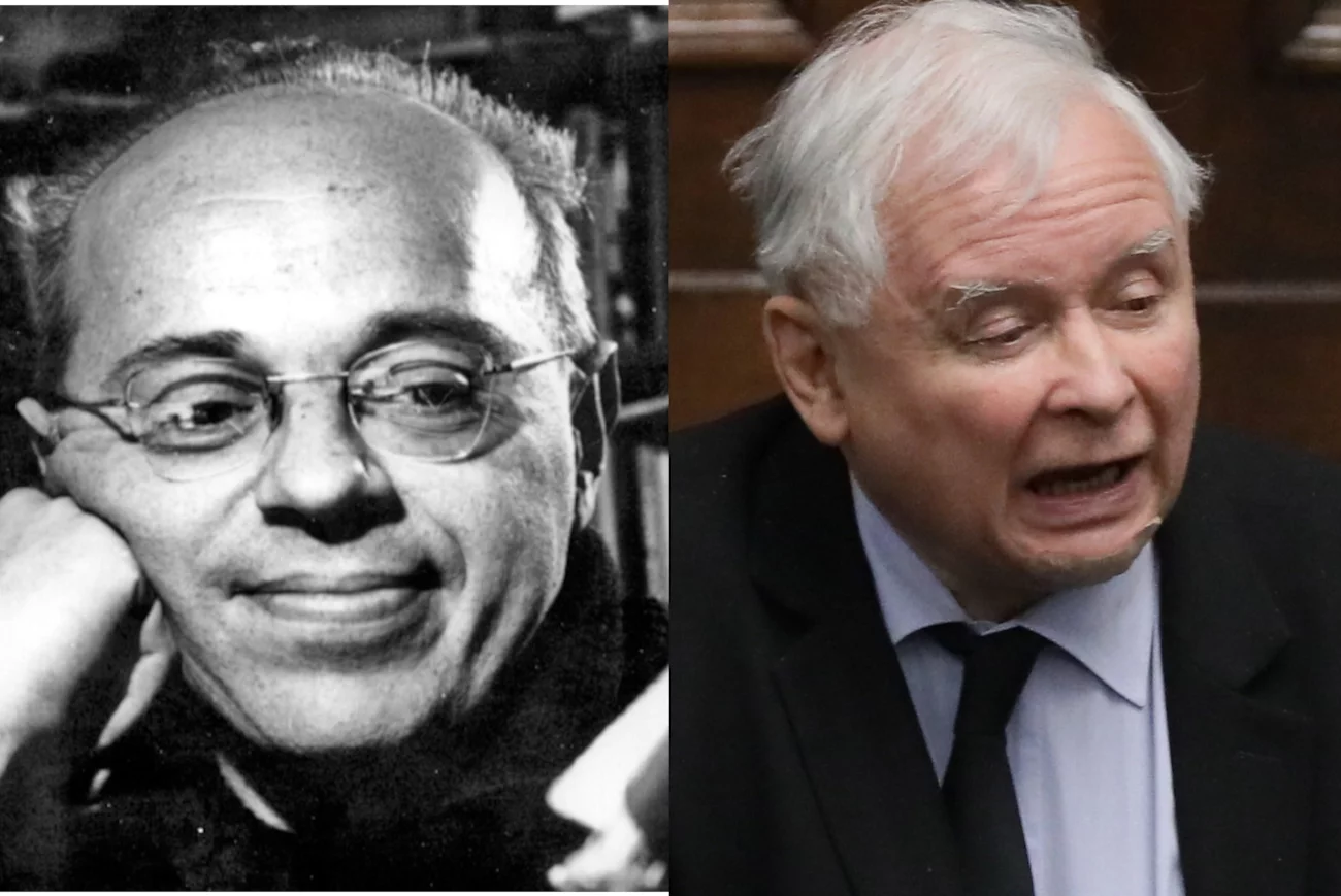 Stanisław Lem i Jarosław Kaczyński.