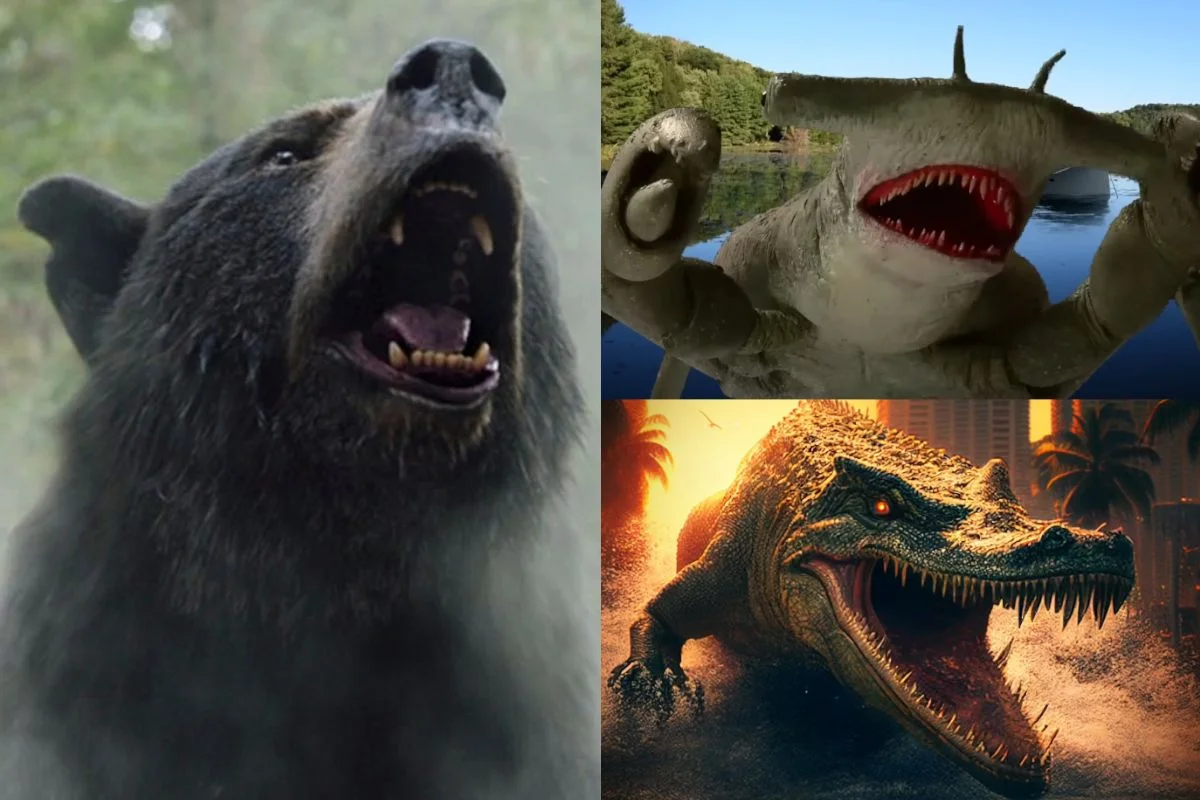kokainowy miś rekin metamfetaminowy aligator horrory zwierzęta 2023 kokainowy miś rekin metamfetaminowy aligator horrory zwierzęta 2023