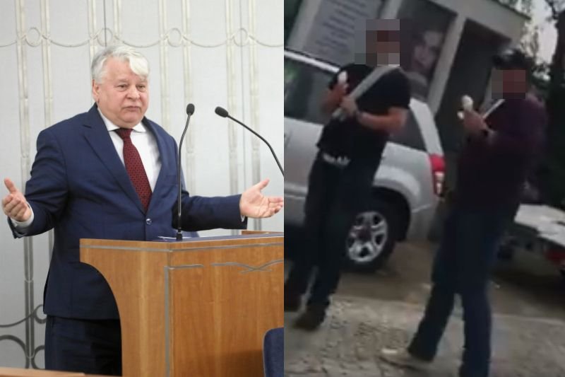 Bogdan Borusewicz zdemaskował śledzących go policjantów.