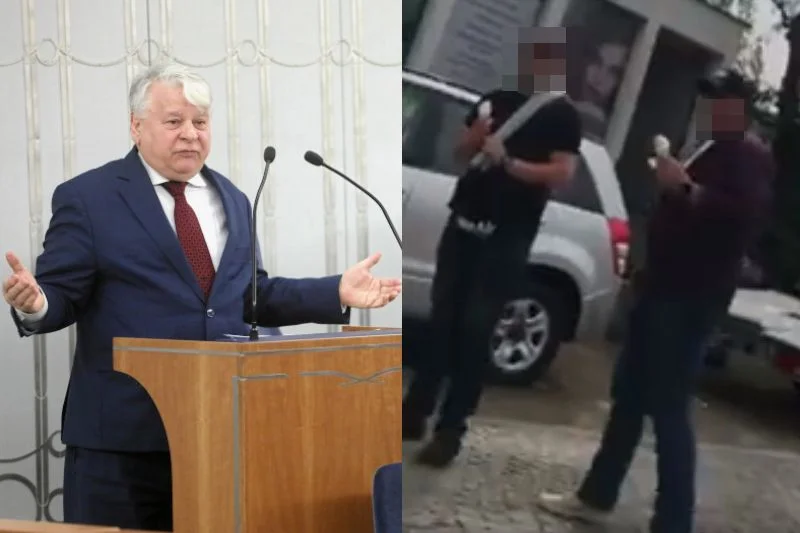 Bogdan Borusewicz zdemaskował śledzących go policjantów.