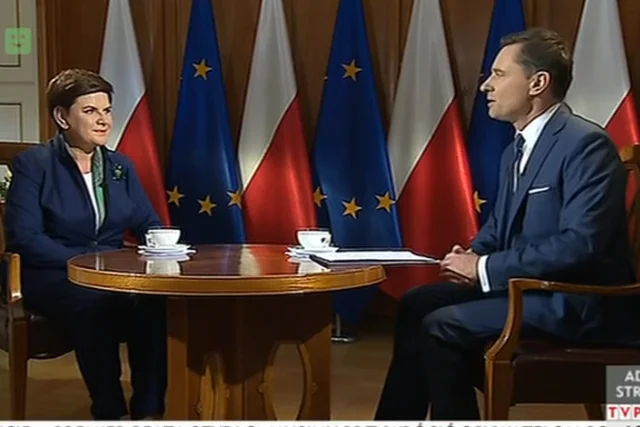 Krzysztof Ziemiec nie zadał trudnych pytań Beacie Szydło.