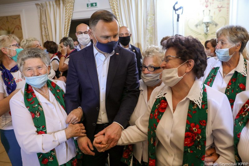Andrzej Duda spotkał się z Kołami Gospodyń Wiejskich z Lubelszczyzny.