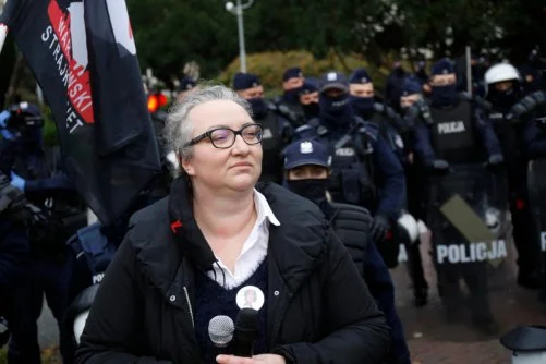 Marta Lempart, liderka Ogólnopolskiego Strajku Kobiet, jest twarzą protestów kobiet po wyroku TK ws. aborcji.