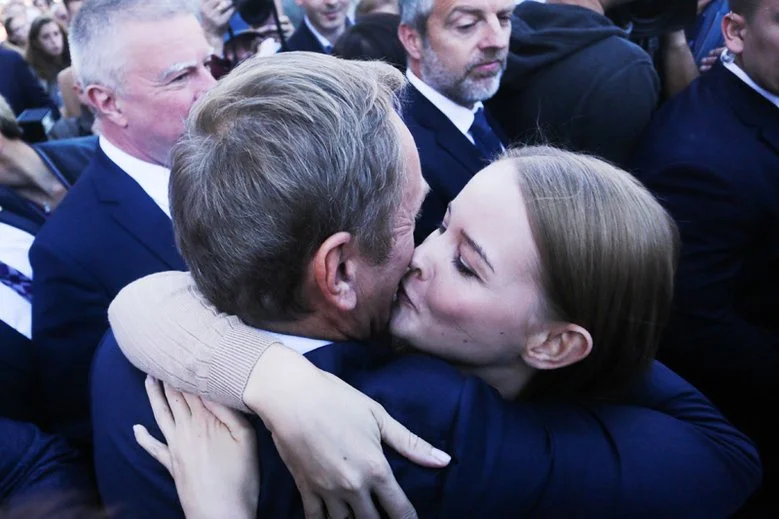 Tak był witany Donald Tusk w Krakowie.