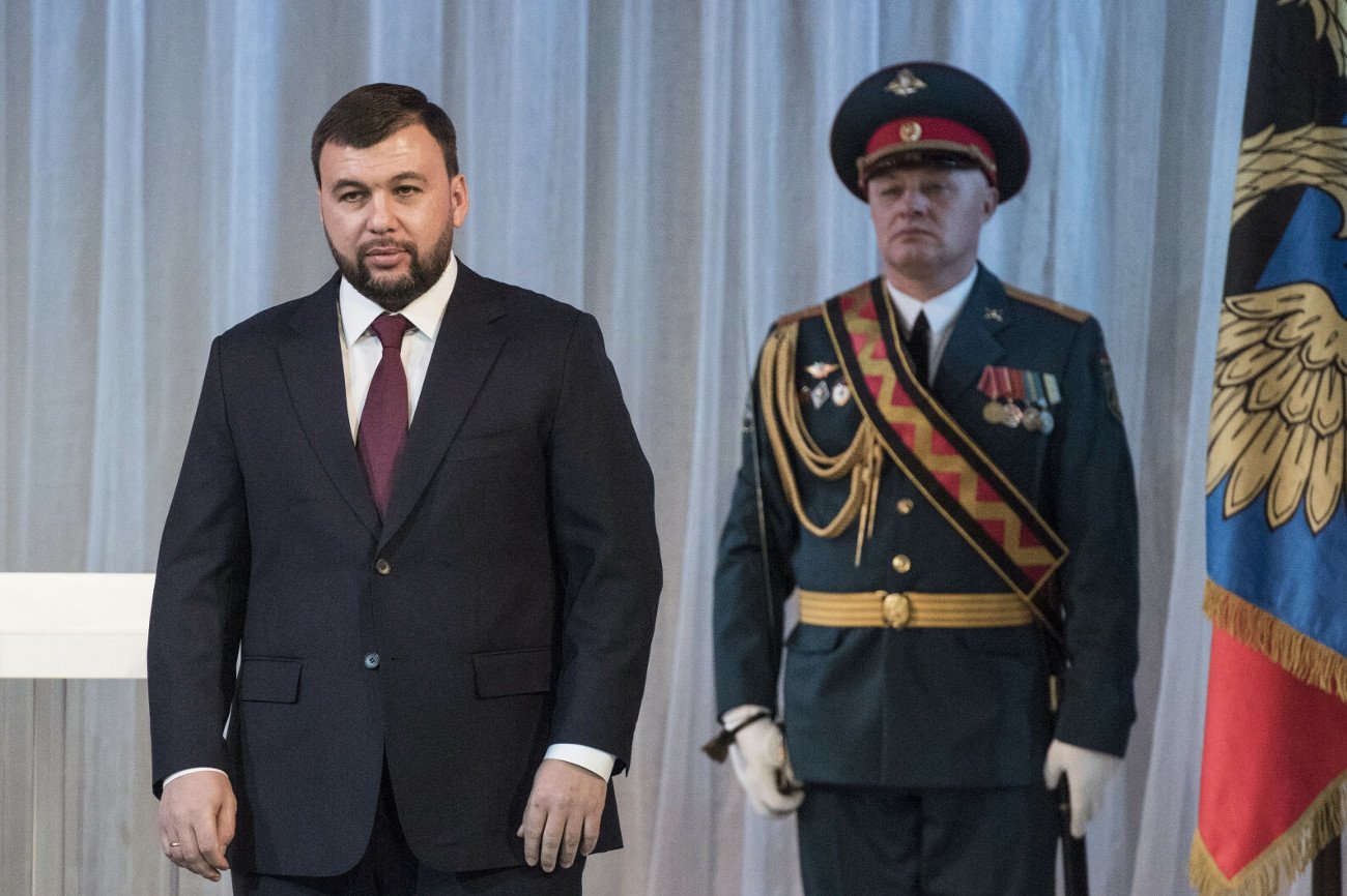 Denis Puszylin, szef nieuznawanej przez świat Donieckiej Republiki Ludowej (DRL)