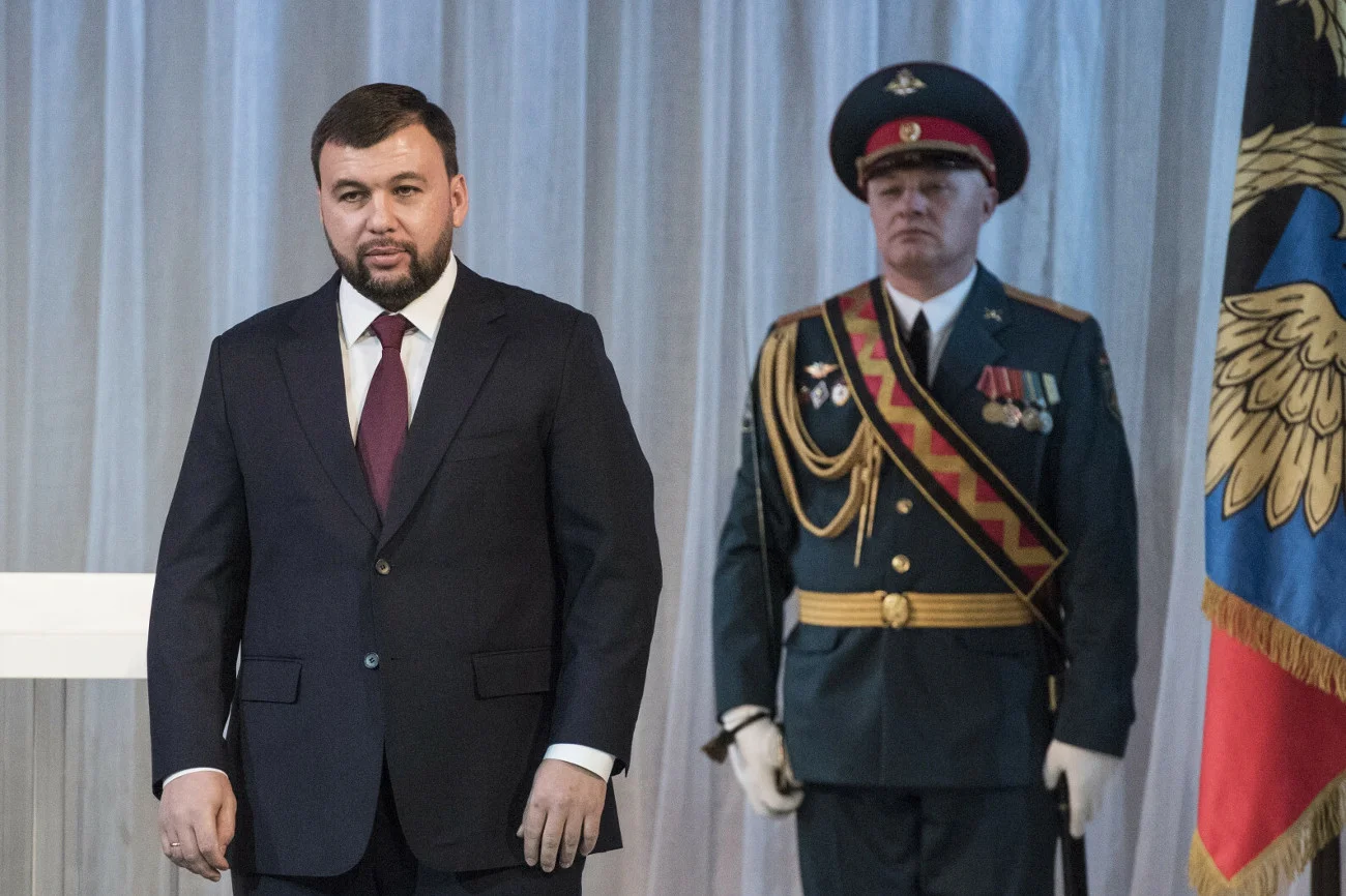 Denis Puszylin, szef nieuznawanej przez świat Donieckiej Republiki Ludowej (DRL)