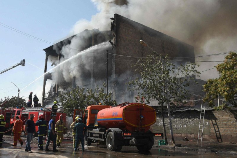 W stolicy Armenii, Erywaniu, doszło do eksplozji i pożaru, prawdopodobnie w miejscu składowania fajerwerków.
