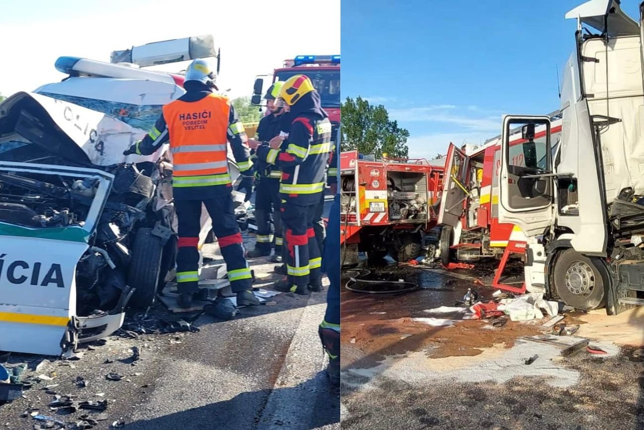 Tragiczny wypadek na Słowacji. Nie żyje dwóch strażaków, a policjant walczy o życie